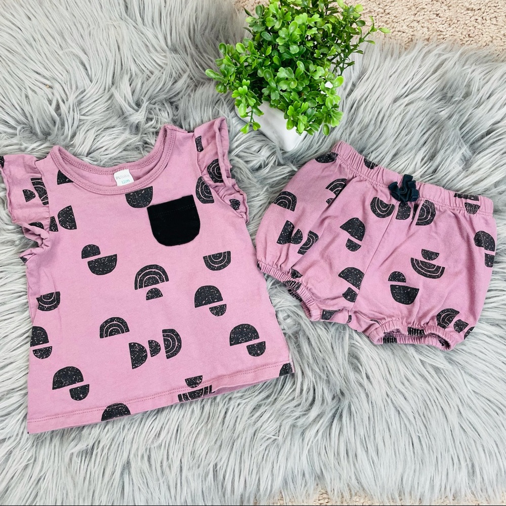 Petite Lem baby rainbow matching set